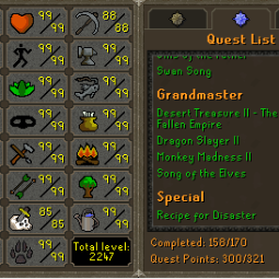 Main | TTL: 2247 | CL: 126 | QP: 300 [B Gloves, Defender, DS2, Infernal, Void, Endgame, Max Melee, Max POH + MORE!] - Legacy Email Login- ACCN-OSRS1837 0